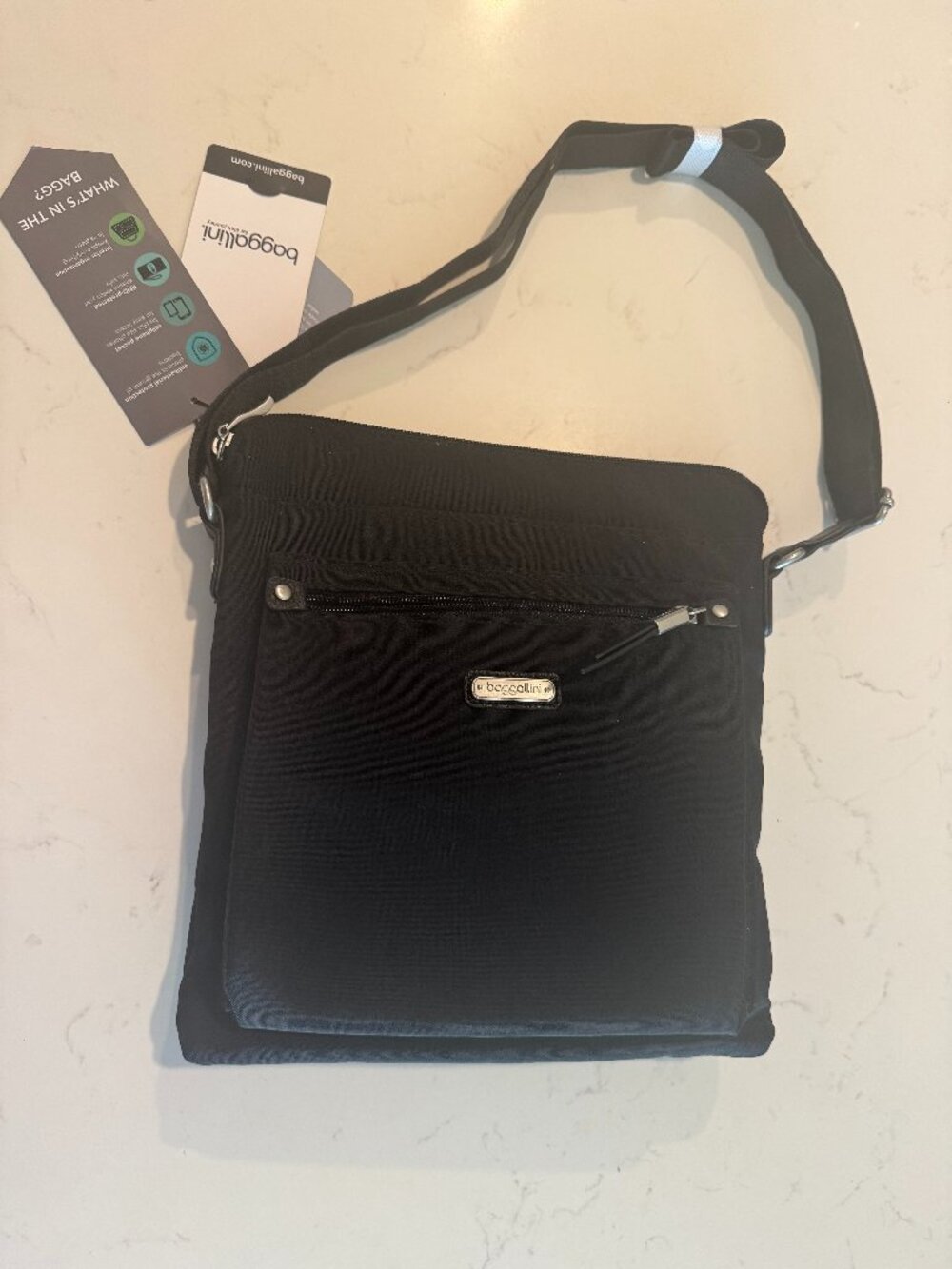 Baggallini Black Modern Pocket Crossbody Bag - NWT